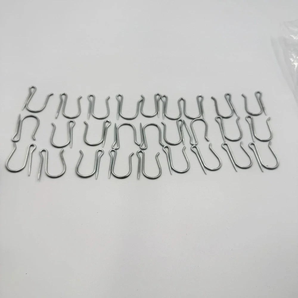 Unbranded Drapery Pin Hooks Silver Metal 1.25 Inch Heavy Duty Pleat Curtain 30pc